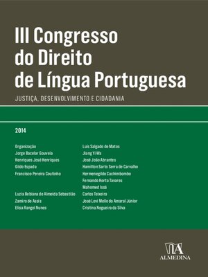 cover image of III Congresso do Direito de Língua Portuguesa
